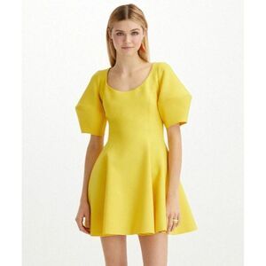 NWOT. $2300 Oscar De La Renta Stretch Wool Blend Mini Dress Size: 4